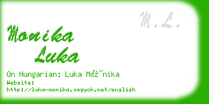 monika luka business card